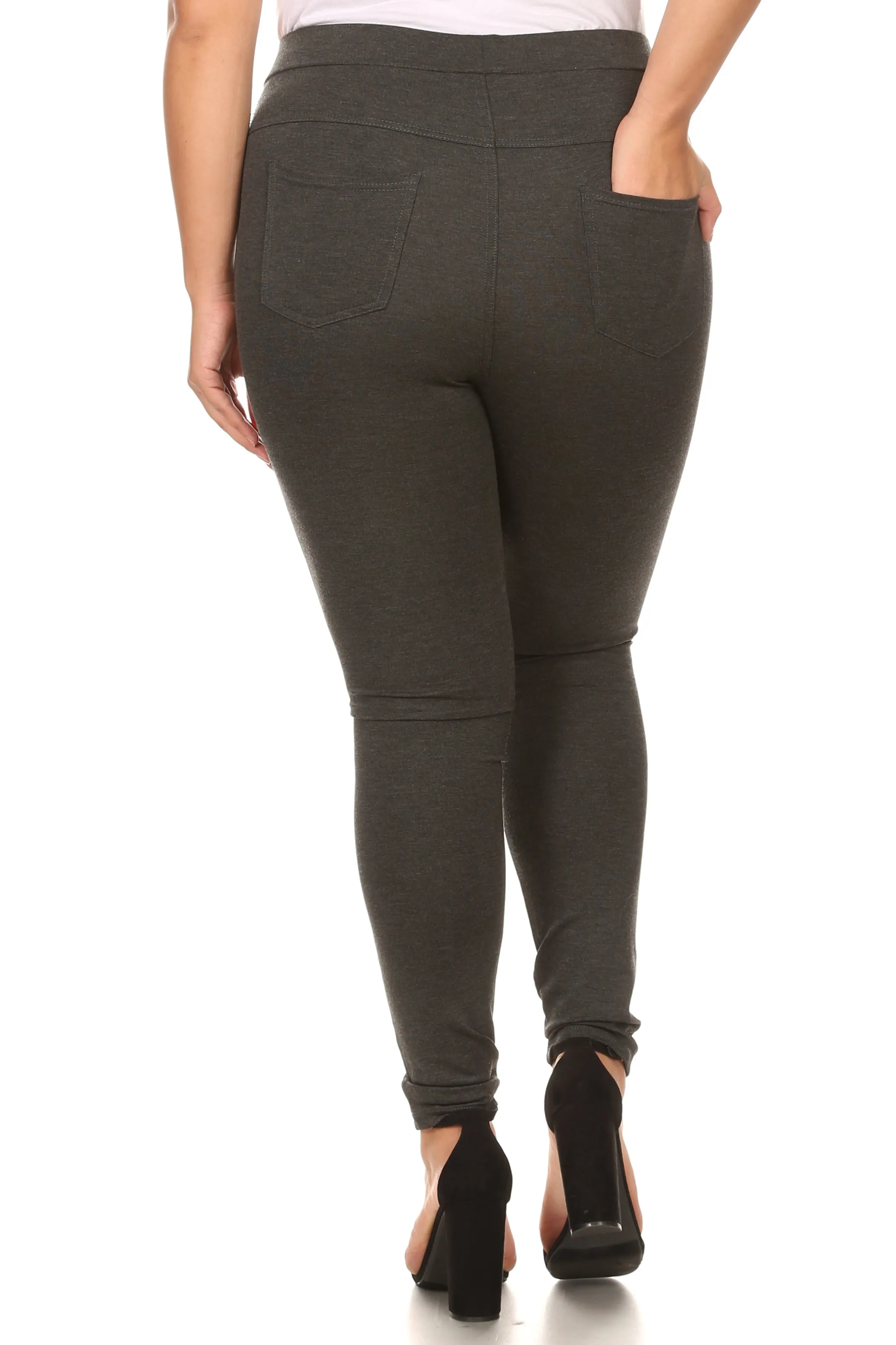 Plus Size Forever Chic Ponte Pants