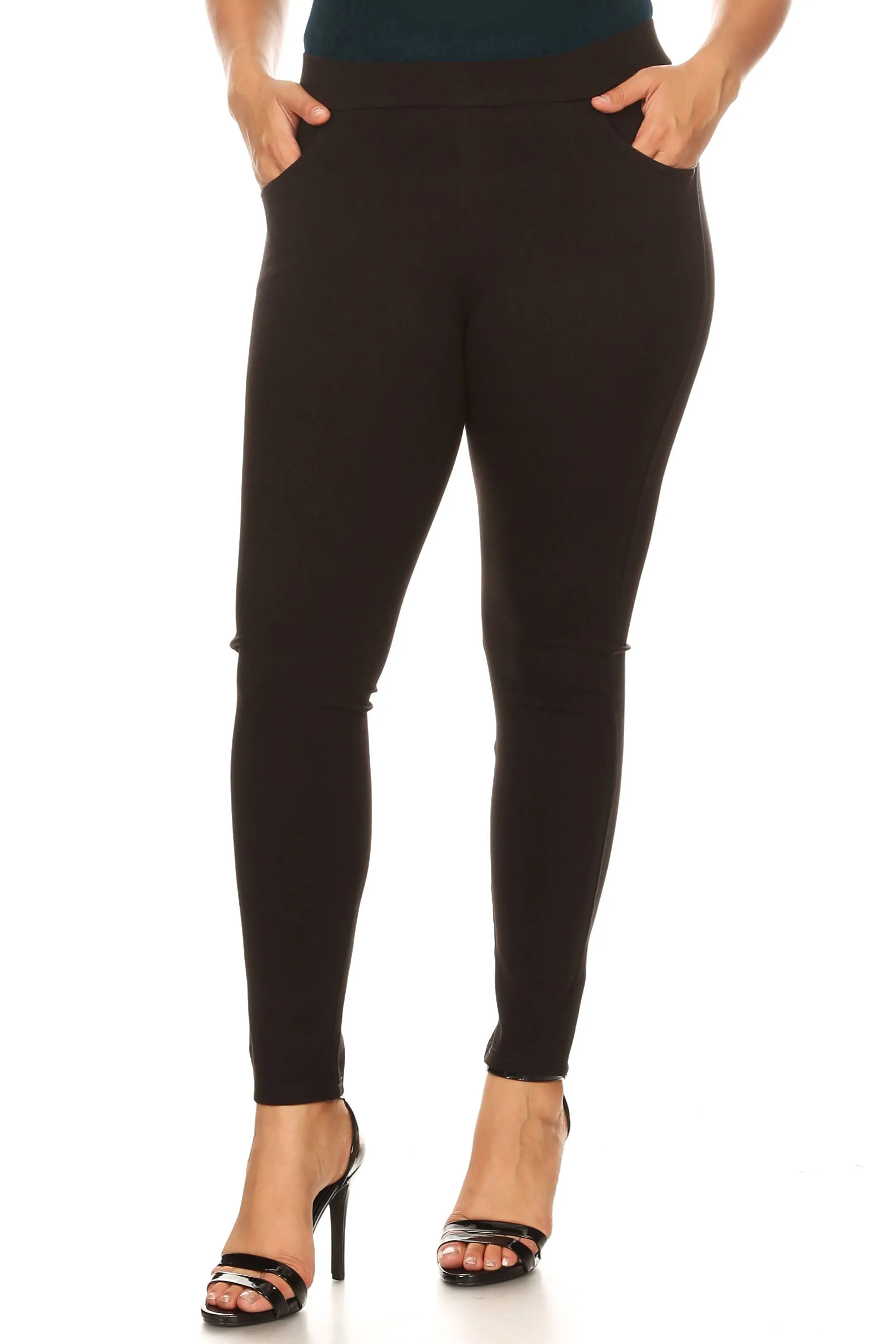 Plus Size Forever Chic Ponte Pants