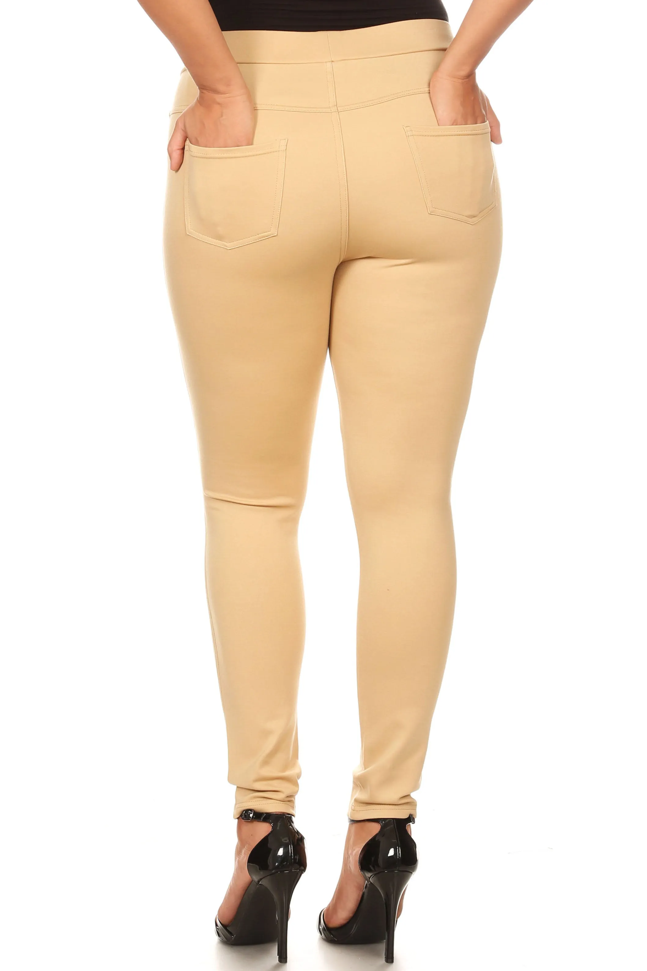 Plus Size Forever Chic Ponte Pants