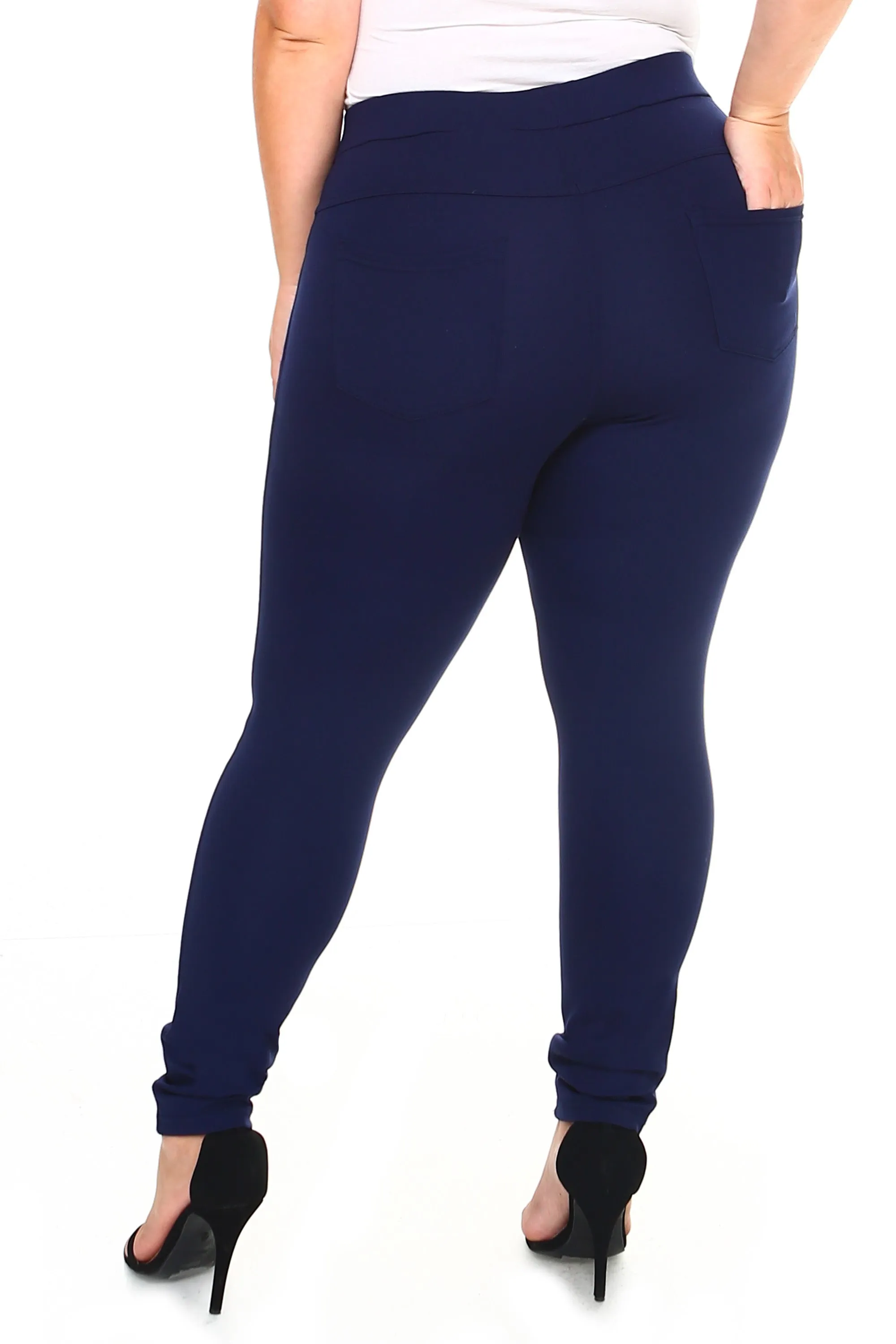 Plus Size Forever Chic Ponte Pants