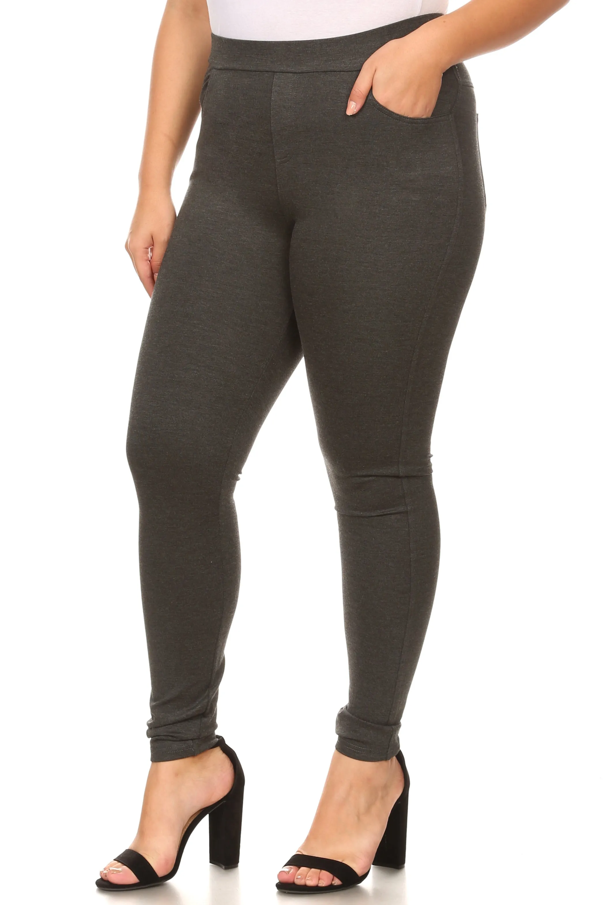 Plus Size Forever Chic Ponte Pants