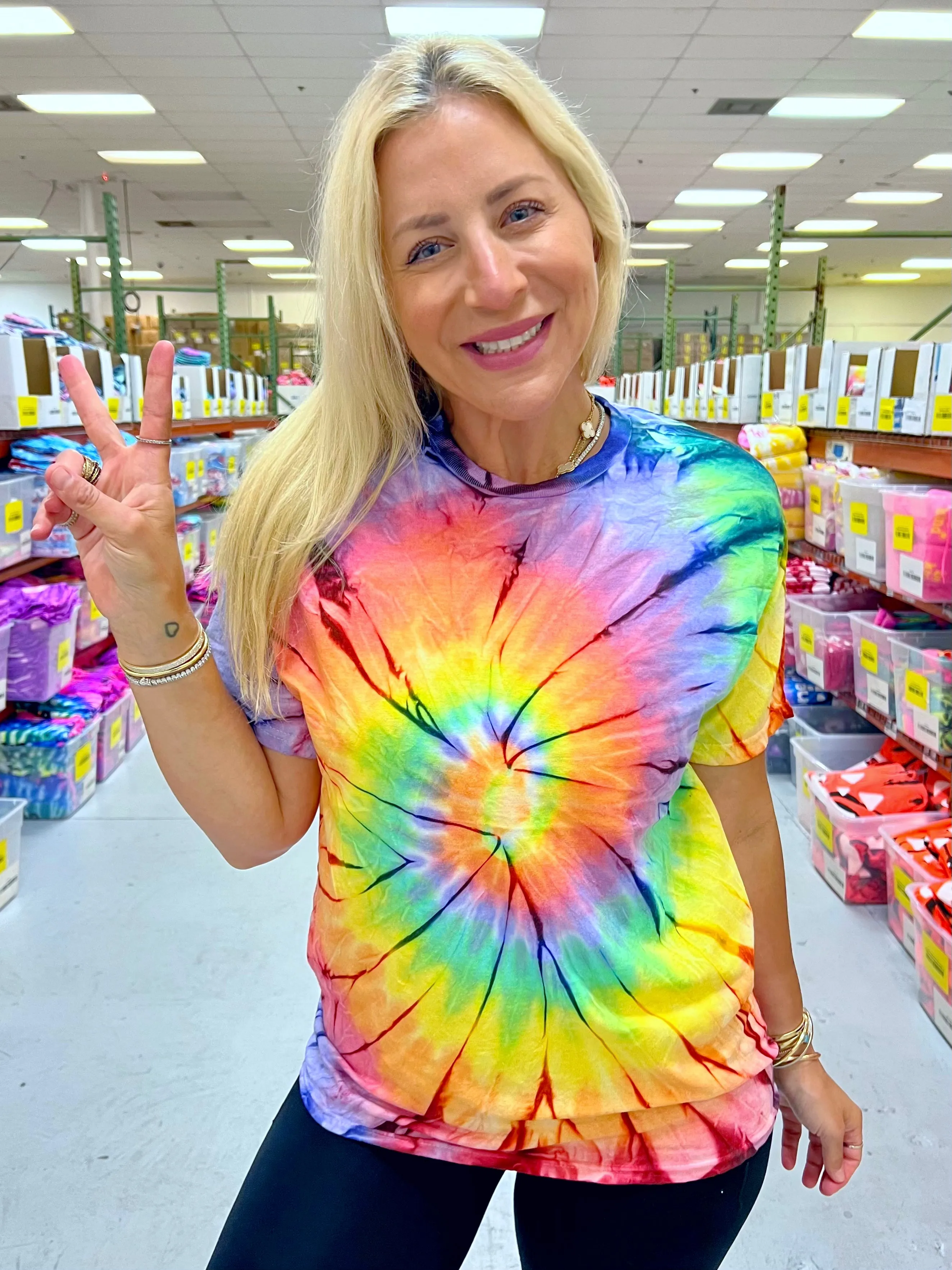 Skittles Swirl Tie-Dye Tee - Blank