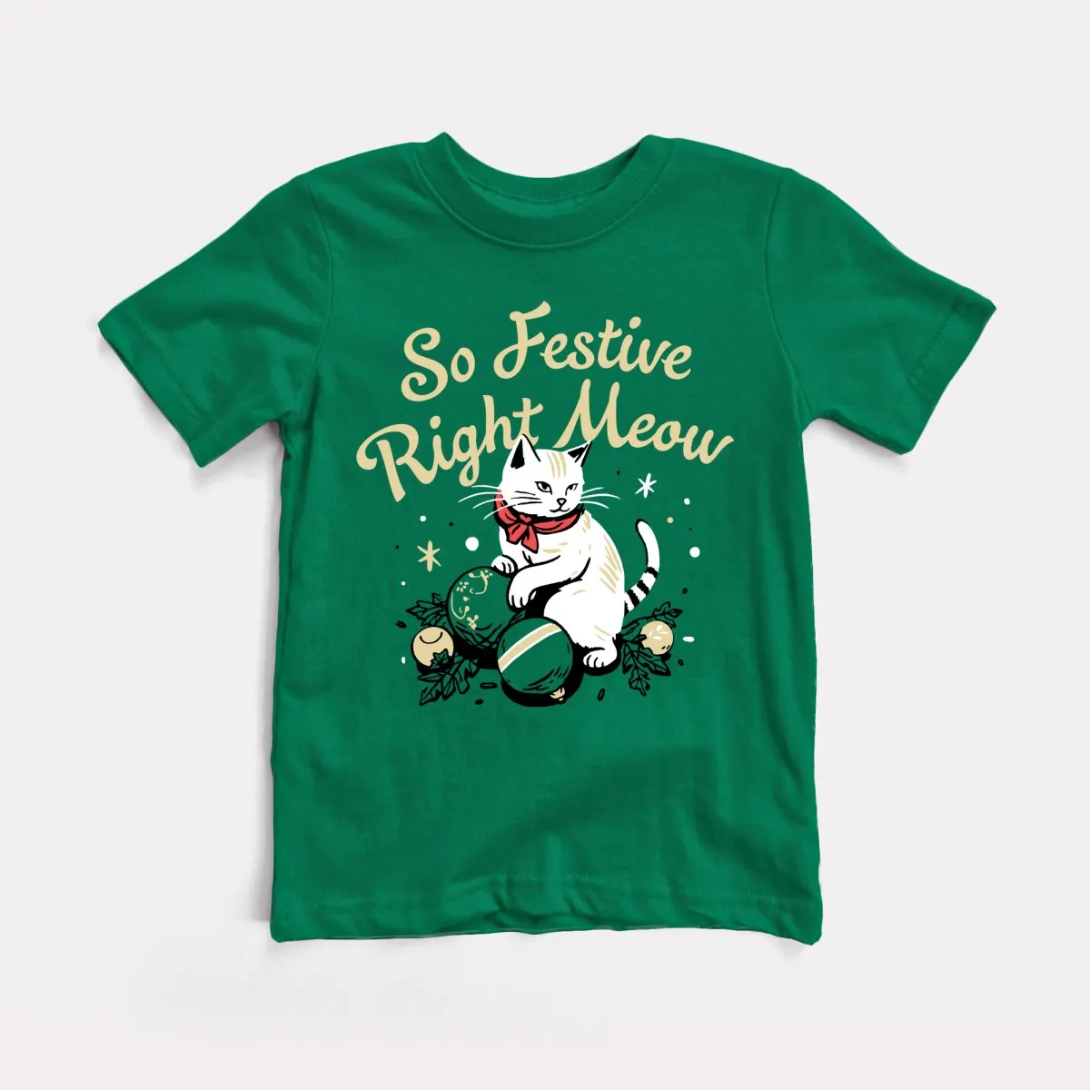 So Festive Right Meow Toddler Tee