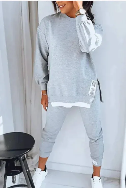 Sporty Chic Long Sleeve Pants Set