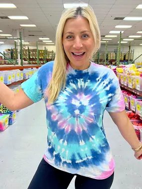 Unicorn Swirl Tie-Dye Tee - Blank