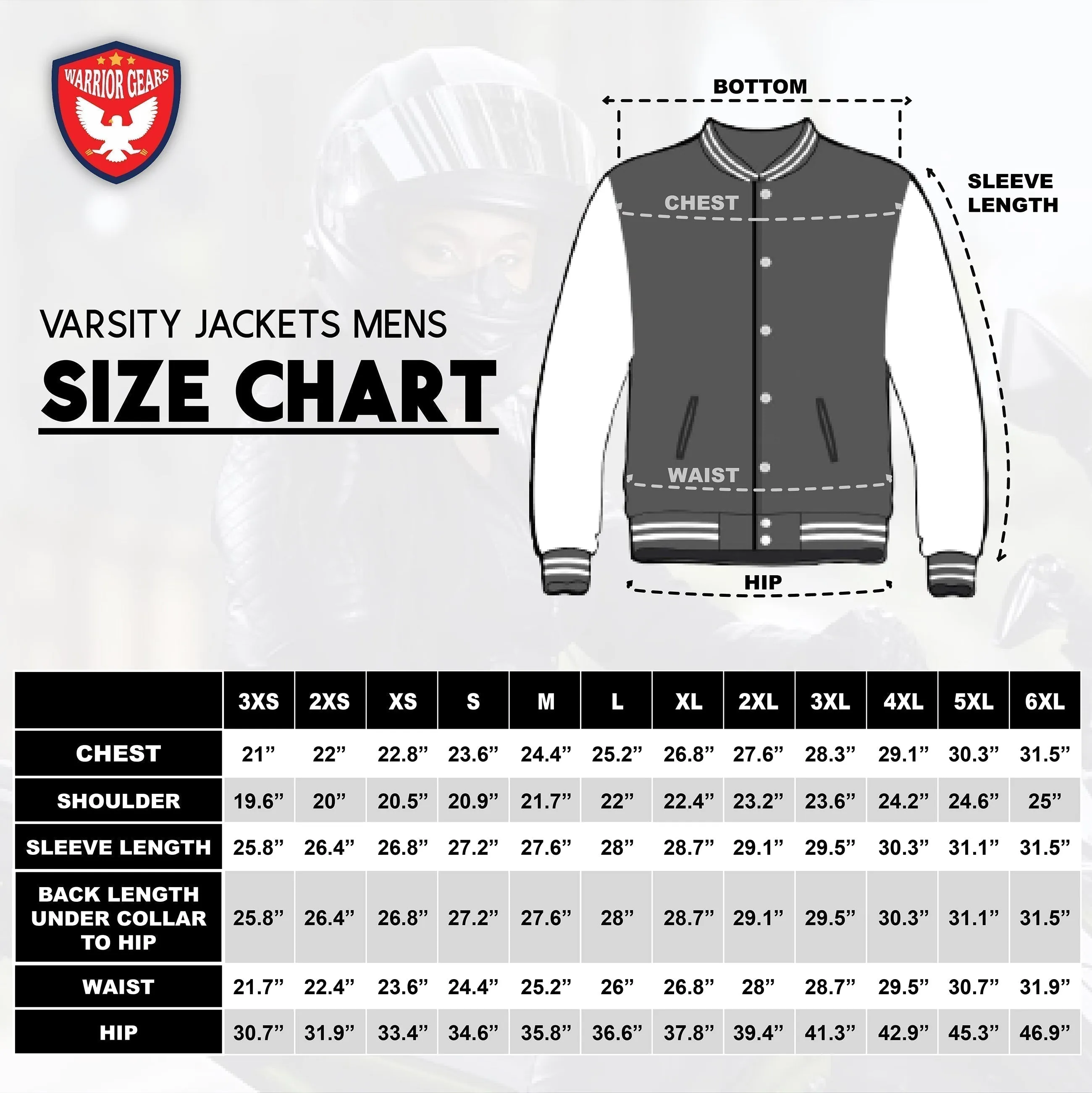 Warrior Gears Classic Hybrid Varsity Jacket University Letterman Bomber Jacket, Pure Wool & Original Cowhide Leather Jacket, Black Wool Body & Grey Leather Sleeves