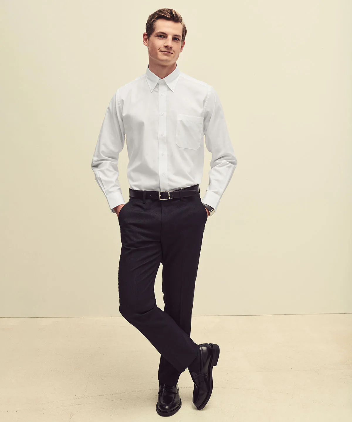 White - Oxford long sleeve shirt