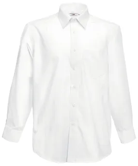 White - Poplin long sleeve shirt